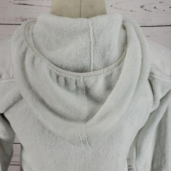 Predator White fuzzy Polyester Hooded small Jacket - Picture 4 of 8